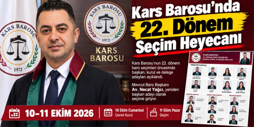 Kars Barosu’nda 22. Dönem Seçim Heyecanı