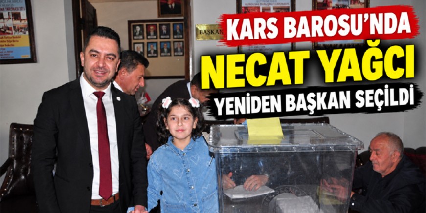 Kars Barosu’nda Necat Yağcı Yeniden Başkan Seçildi