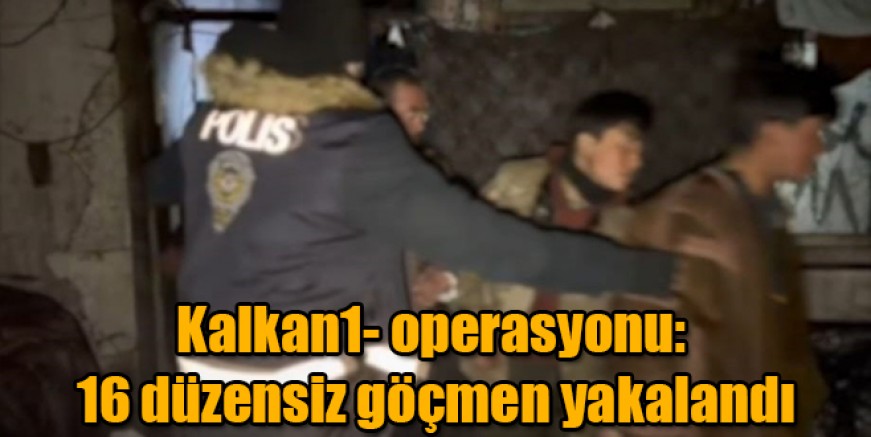 Kars Emniyetinden Kalkan-1  operasyonu: 16 düzensiz göçmen yakalandı