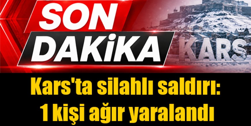 Kars'ta meydana gelen silahlı saldırıda 1 kişi ağır yaralandı