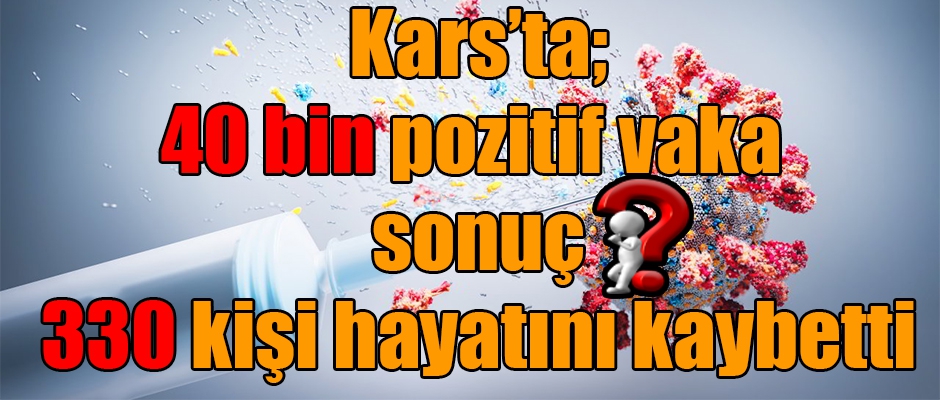 Kars'ta, 40 Bin Pozitif Vaka Sonuç 330 Vefat