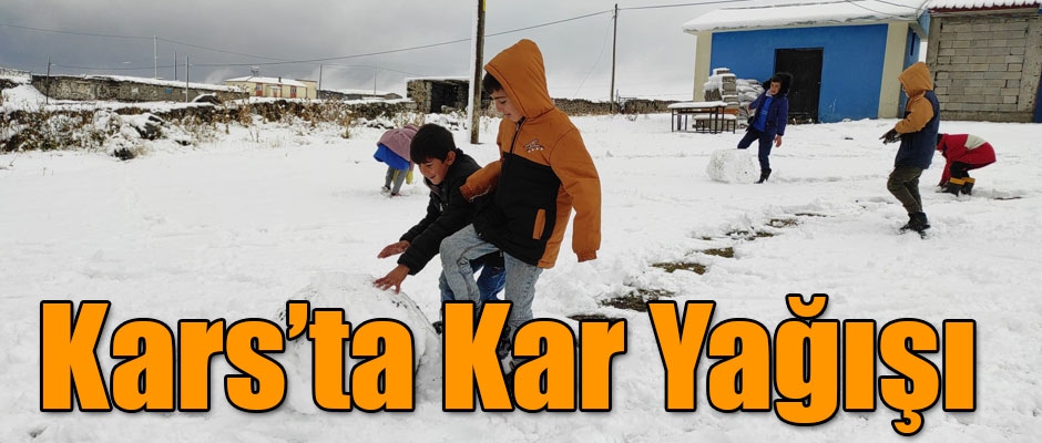 KARS'TA KAR YAĞIŞI