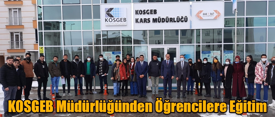 KOSGEB Müdürlüğünden Öğrencilere Eğitim