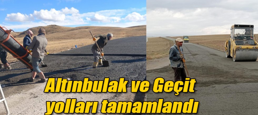 Altınbulak ve Geçit Köylerinin Yolları Tamamlandı