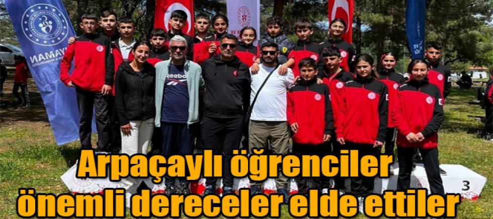 Arpaçaylı öğrenciler önemli dereceler elde ettiler