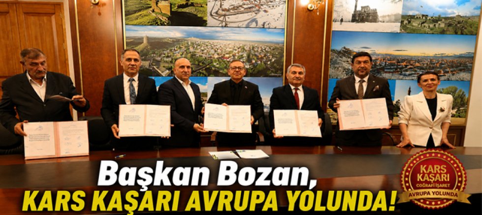 BAŞKAN BOZAN, KARS KAŞARI AVRUPA YOLUNDA!