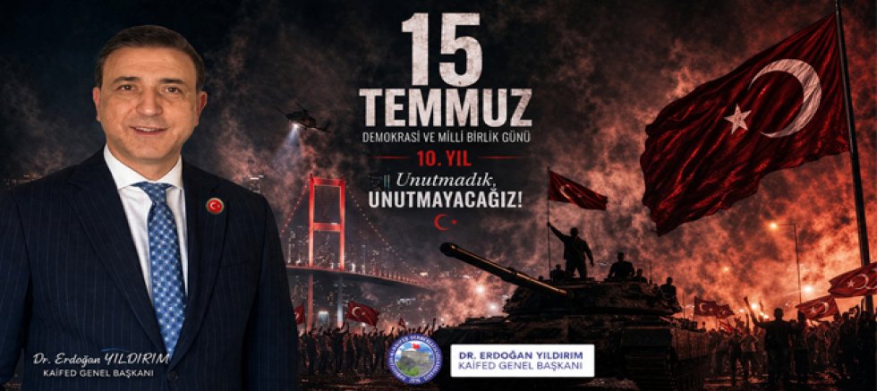 Dr. Erdoğan Yıldırım 15 Temmuz, Milli İradenin Destanıdır