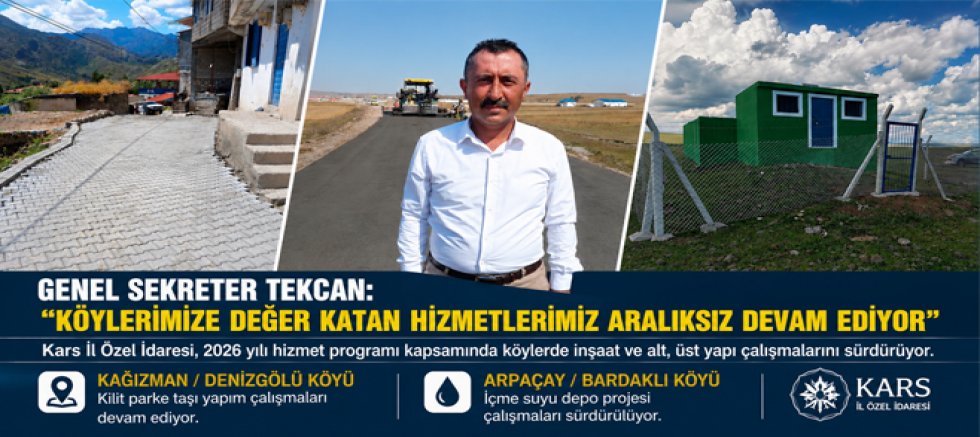 Genel Sekreter Tekcan, Köylerimize Değer Katan Hizmetlerimiz Aralıksız Devam Ediyor
