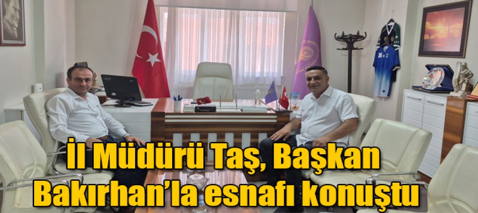 İl Müdürü Bilal Taş, KESOB Başkanı Bakırhan’la Kars Esnafının Durumunu Konuştu