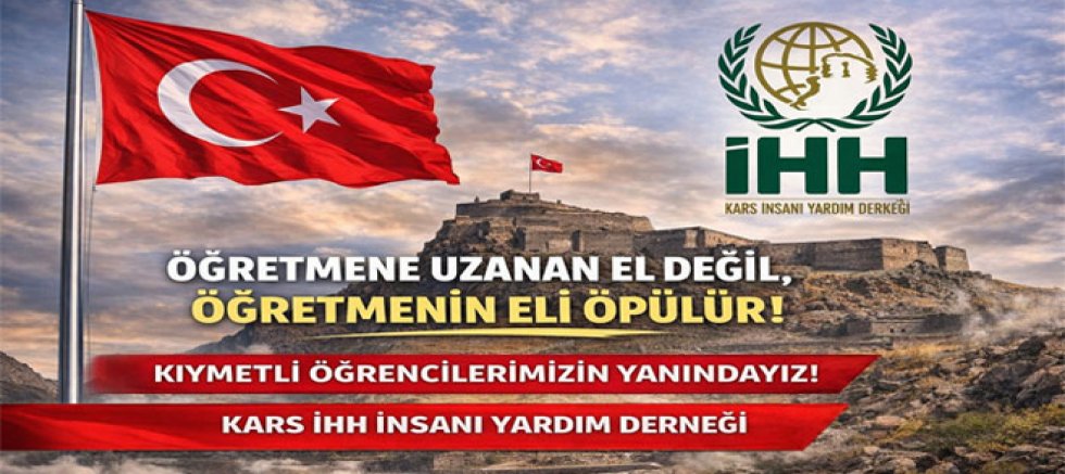 Kars İHH’dan Öğretmen ve Öğrencilere Destek Açıklaması