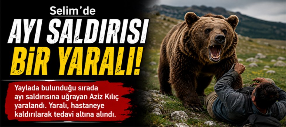 Kars’ın Selim İlçesinde Ayı Saldırısında Bir Kişi Yaralandı