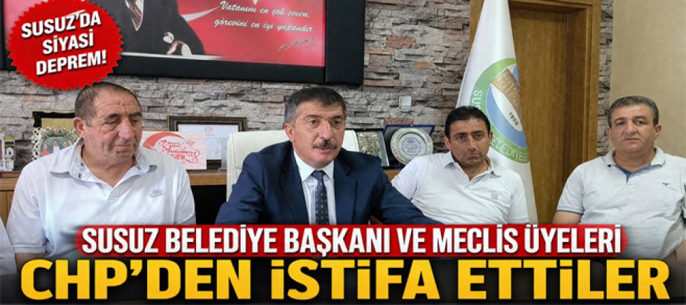 Kars'ın Susuz İlçe Belediye Başkanı ve Meclis Üyeleri CHP'den İstifa Etti
