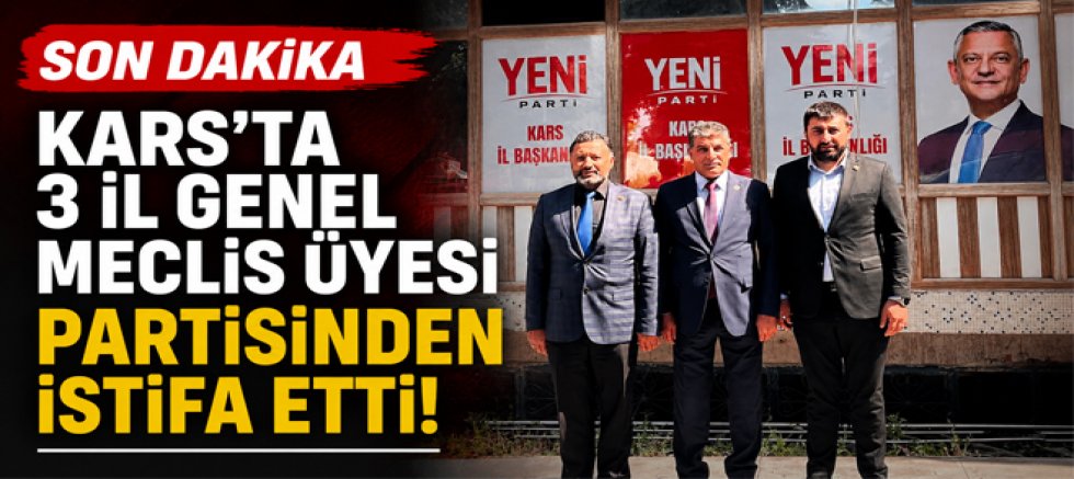 Kars’ta 3 İl Genel Meclis Üyesi Partisinden İstifa Etti 