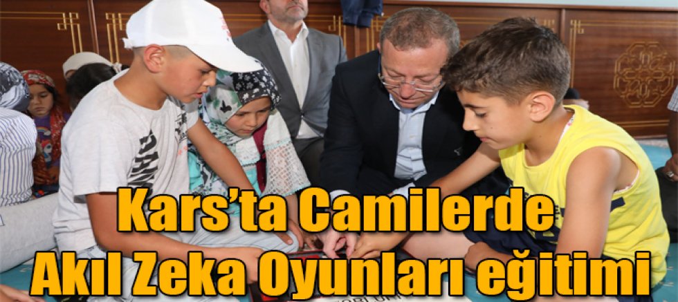 Kars'ta Camilerde Akıl Zeka Oyunları Eğitimi