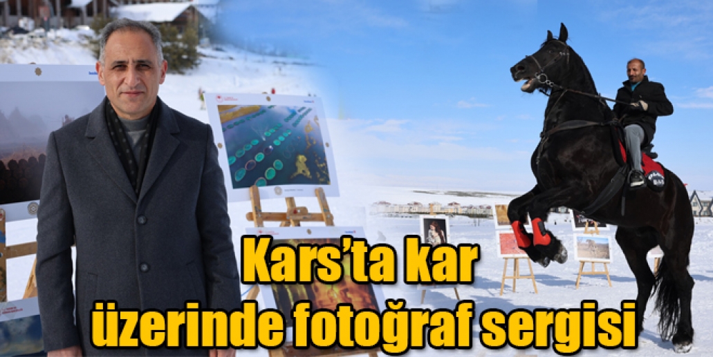 Kars’ta kar üzerinde fotoğraf sergisi