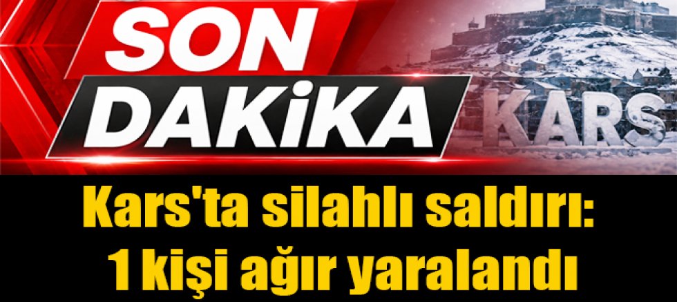Kars'ta meydana gelen silahlı saldırıda 1 kişi ağır yaralandı
