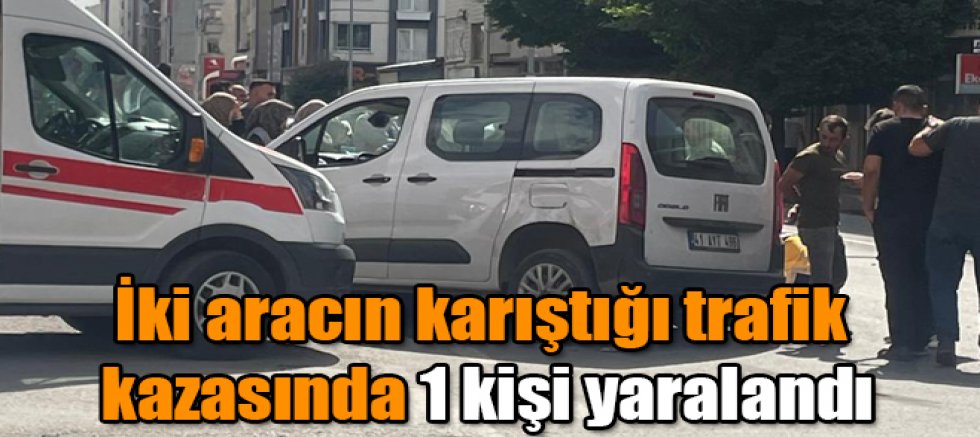 Kars'ta meydana gelen trafik kazasında 1 kişi yaralandı