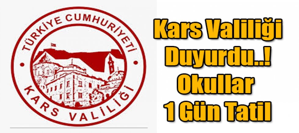 Kars'ta okullara kar tatili