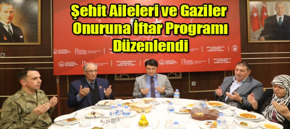 Kars’ta Şehit Aileleri ve Gaziler Onuruna İftar Programı Düzenlendi