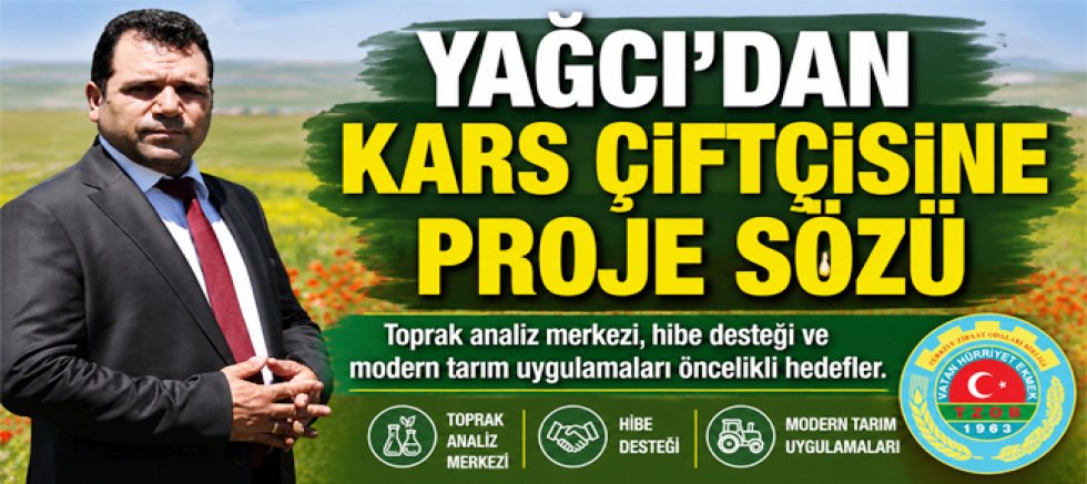 Kars Ziraat Odası Başkan Adayı Mehmet Yağcı Projelerini Açıkladı