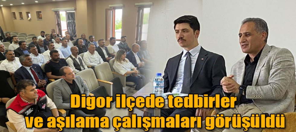 Kaymakam Kahraman hayvan hastalıkları ile mücadele toplantısı düzenledi