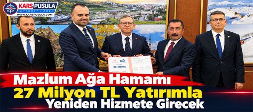 Mazlum Ağa Hamamı 27 Milyon TL Yatırımla Yeniden Hizmete Girecek