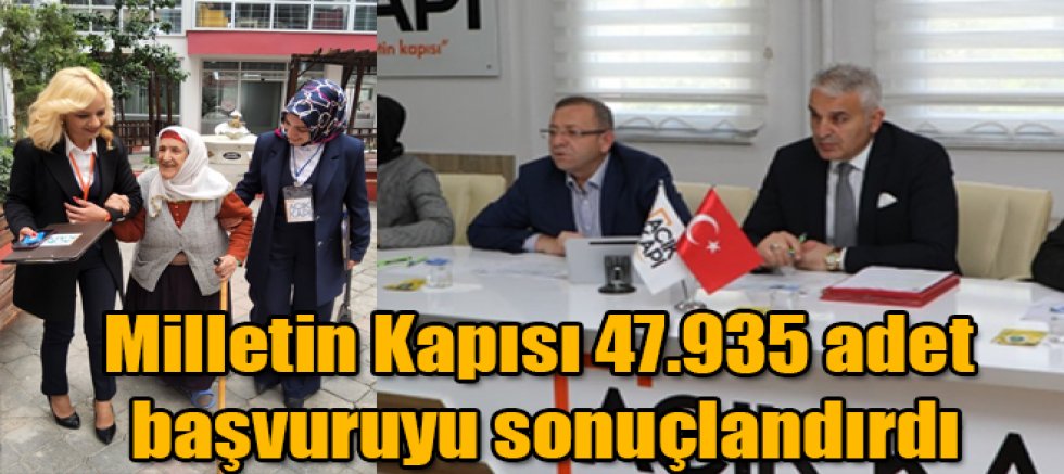 Milletin Kapısı 47.935 adet başvuruyu sonuçlandırdı