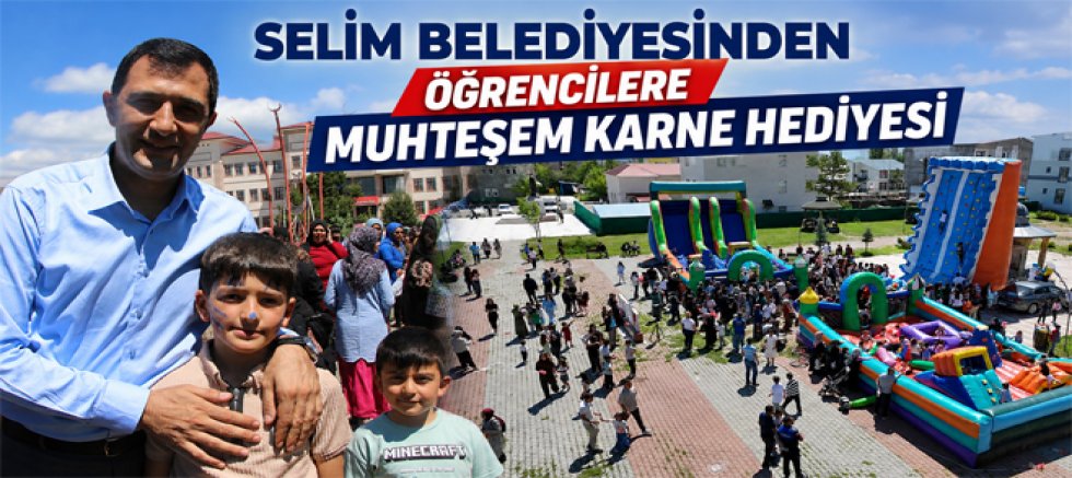 Selim Belediye Başkanı Barış Koç’tan Öğrencilere Muhteşem Karne Hediyesi 