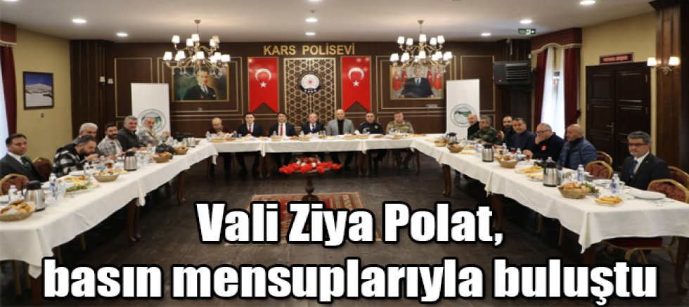 Vali Ziya Polat, 10 Ocak Çalışan Gazeteciler Günü'nde basın mensuplarıyla bir araya geldi