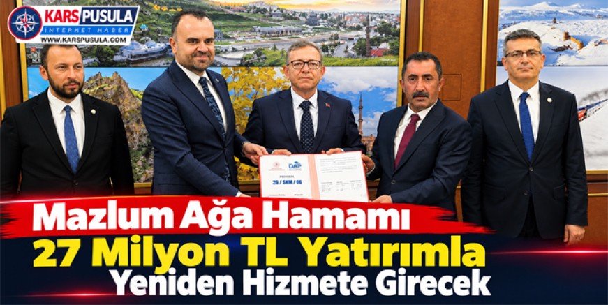 Mazlum Ağa Hamamı 27 Milyon TL Yatırımla Yeniden Hizmete Girecek