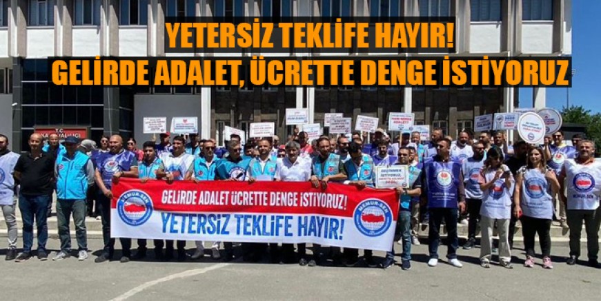 Memur-Sen Kars İl Başkanı Altun, Yetersiz teklife hayır! Gelirde adalet, ücrette denge istiyoruz