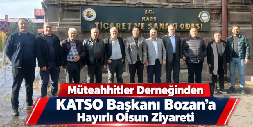 Müteahhitler Derneğinden KATSO Başkanı Bozan’a Hayırlı Olsun Ziyareti