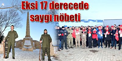 111’inci yılında eksi 17 derecede saygı nöbeti