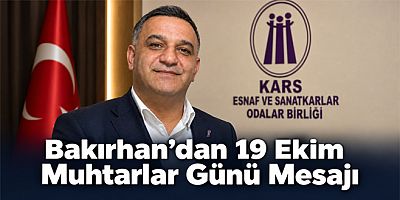 Başkan Bakırhan’dan 19 Ekim Muhtarlar Günü Mesajı