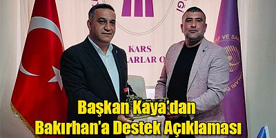 Başkan Kaya'dan Bakırhan'a Destek Açıklaması