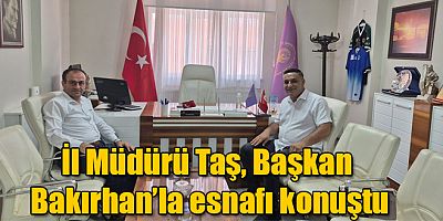 İl Müdürü Bilal Taş, KESOB Başkanı Bakırhan’la Kars Esnafının Durumunu Konuştu