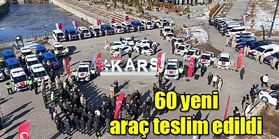 Jandarma ve Emniyet teşkilatına  60 yeni araç teslim edildi