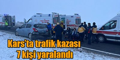 Kağızman Kavşağı’nda Feci Kaza: 1’i Ağır 7 Yaralı
