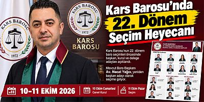 Kars Barosu’nda 22. Dönem Seçim Heyecanı