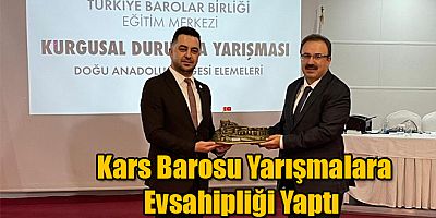 Kars Barosu Stajyer Avukatlar Kurgusal Duruşma Yarışmasına ev sahipliği yaptı