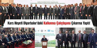 Kars Heyeti Diyarbakır’daki Kalkınma Çalıştayına Çıkarma Yaptı