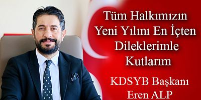 Kars İli DSYB Yönetim Kurulu Başkanı Eren Alp’ten Yeni Yıl Mesajı