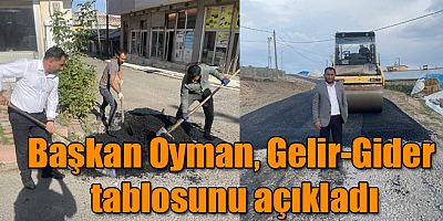 Kars'ın Digor İlçe Belediye Başkanı Oyman Gelir Gider Tablosunu Paylaştı