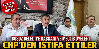 Kars'ın Susuz İlçe Belediye Başkanı ve Meclis Üyeleri CHP'den İstifa Etti