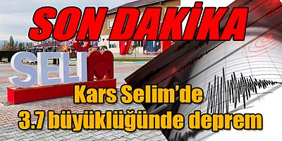Kars’ta 3.7 büyüklüğünde korkutan deprem