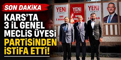 Kars’ta 3 İl Genel Meclis Üyesi Partisinden İstifa Etti 