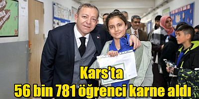 Kars'ta 56 bin 781 öğrenci karne aldı