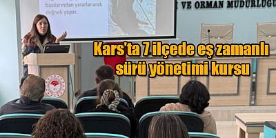 Kars'ta 7 ilçede eş zamanlı sürü yönetimi kursu