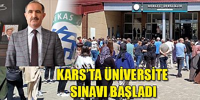 Kars’ta, 9 bin 213 öğrenci 532 salonda 1426 görevli gözetiminde sınava girdi