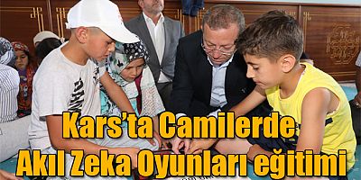 Kars'ta Camilerde Akıl Zeka Oyunları Eğitimi